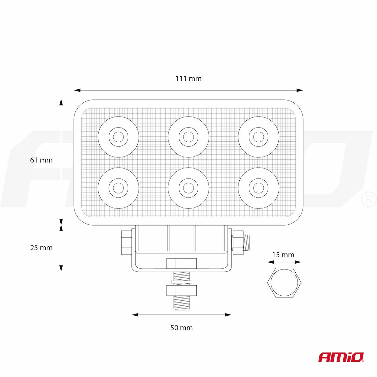 LED reflektor 9-60V - 01613
