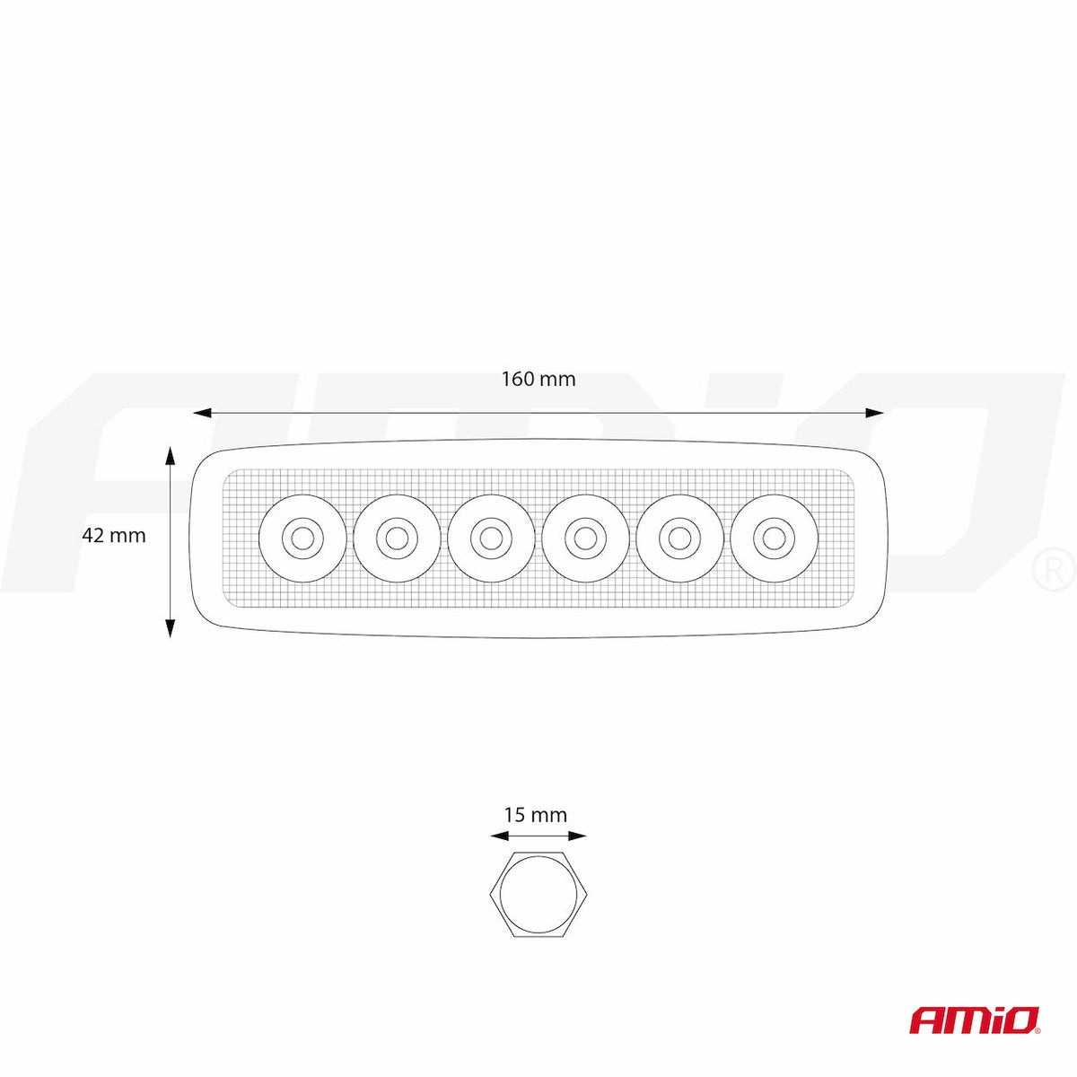LED reflektor 9-60V - 01612