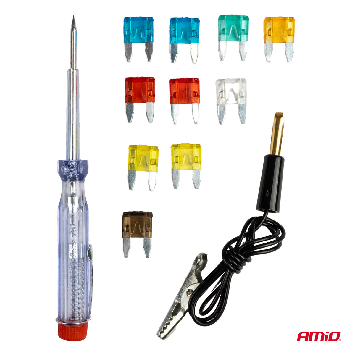 Set MINI osigurača sa ispitivačem (10 komada) - 03524
