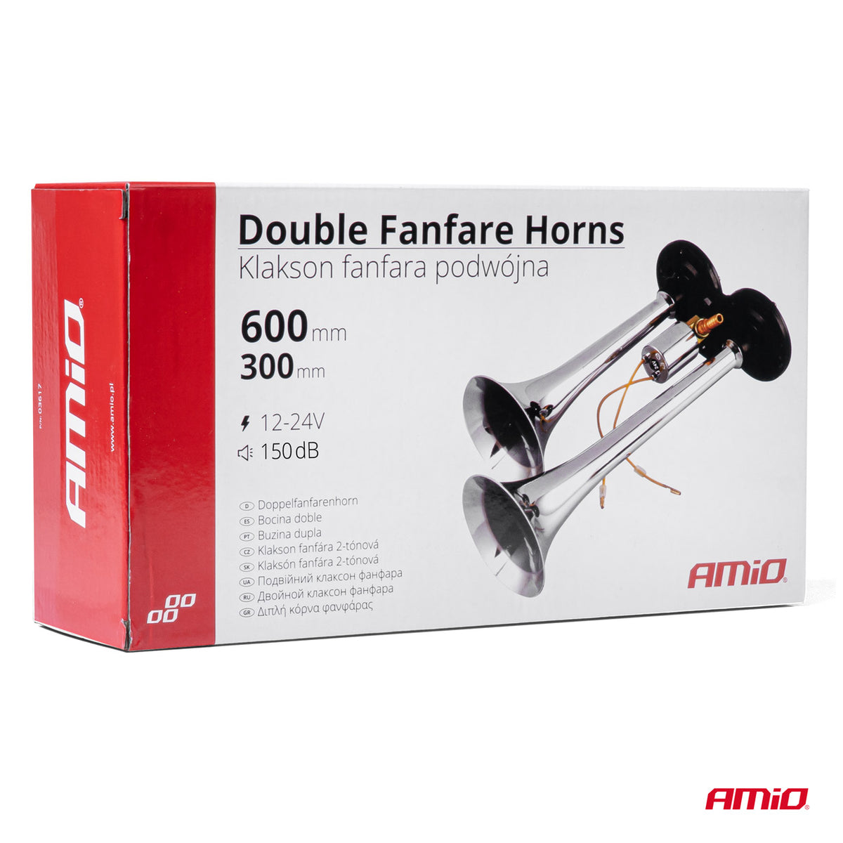 Dupla auto sirena fanfara 12/24V - 03617