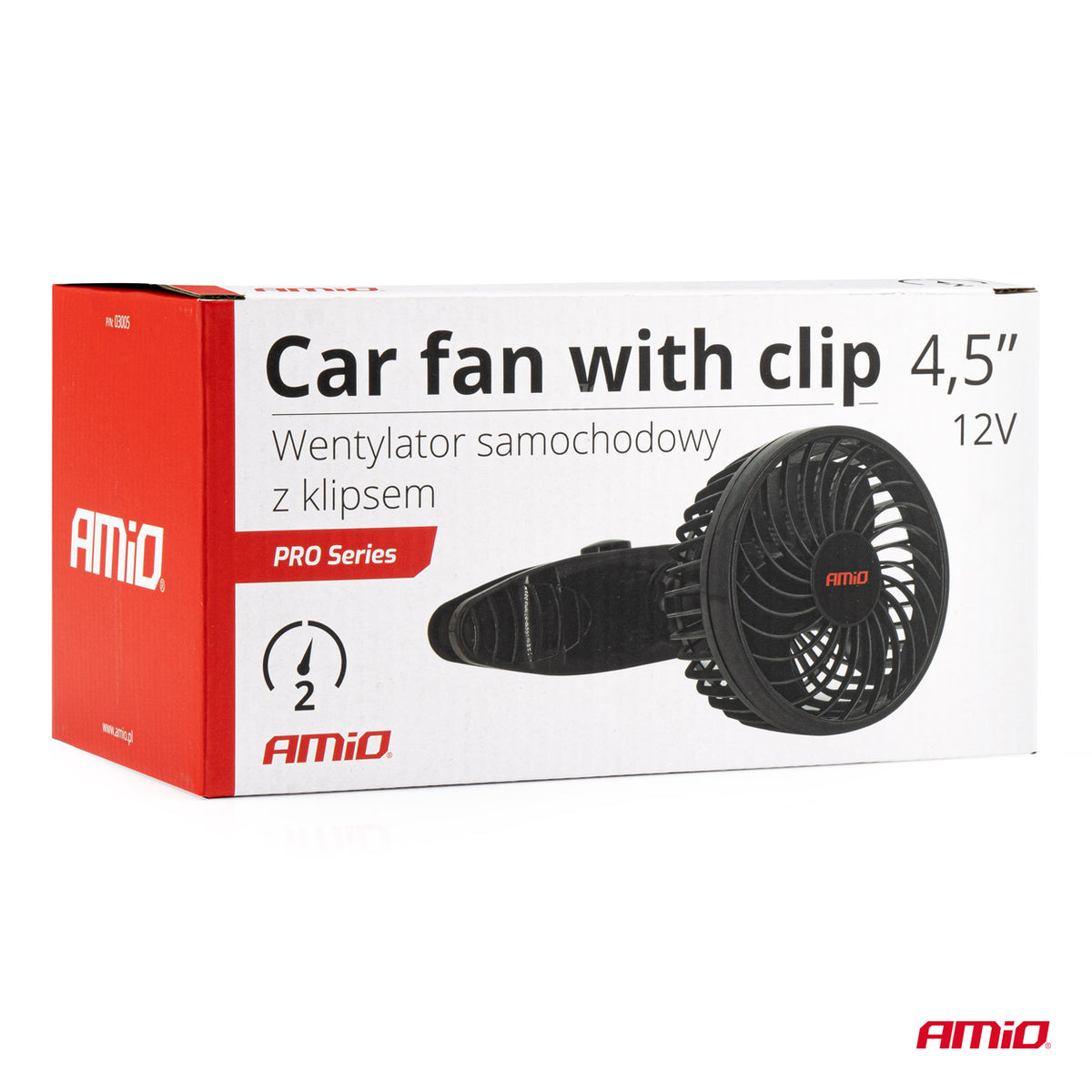 Auto ventilator sa štipaljkom 4,5" 12V - 03005