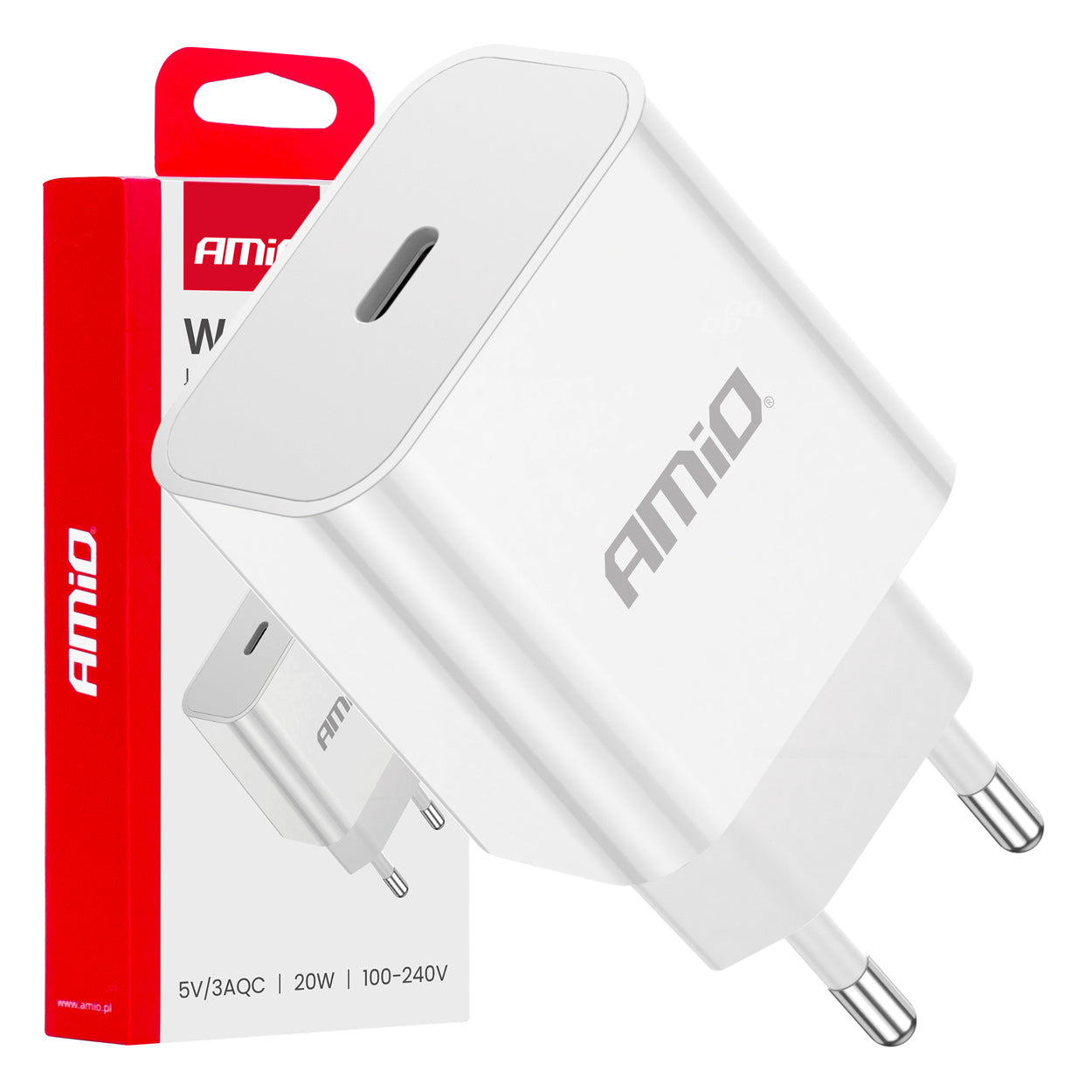 Zidni punjač USB-C 20W Quick Charge 230V - 03891