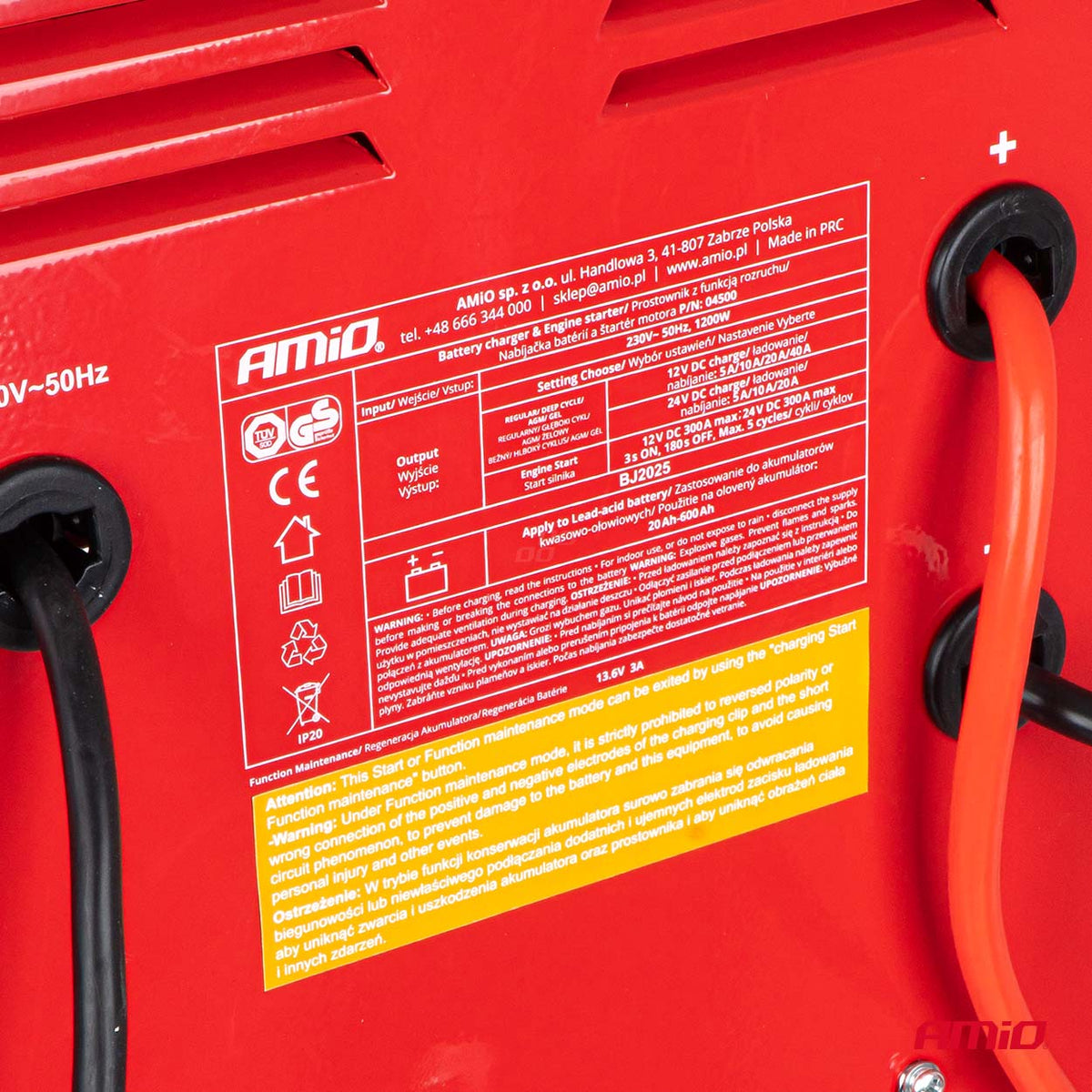 Punjač akumulatora sa starterom 12V/24V 40A, start 300A - 04500