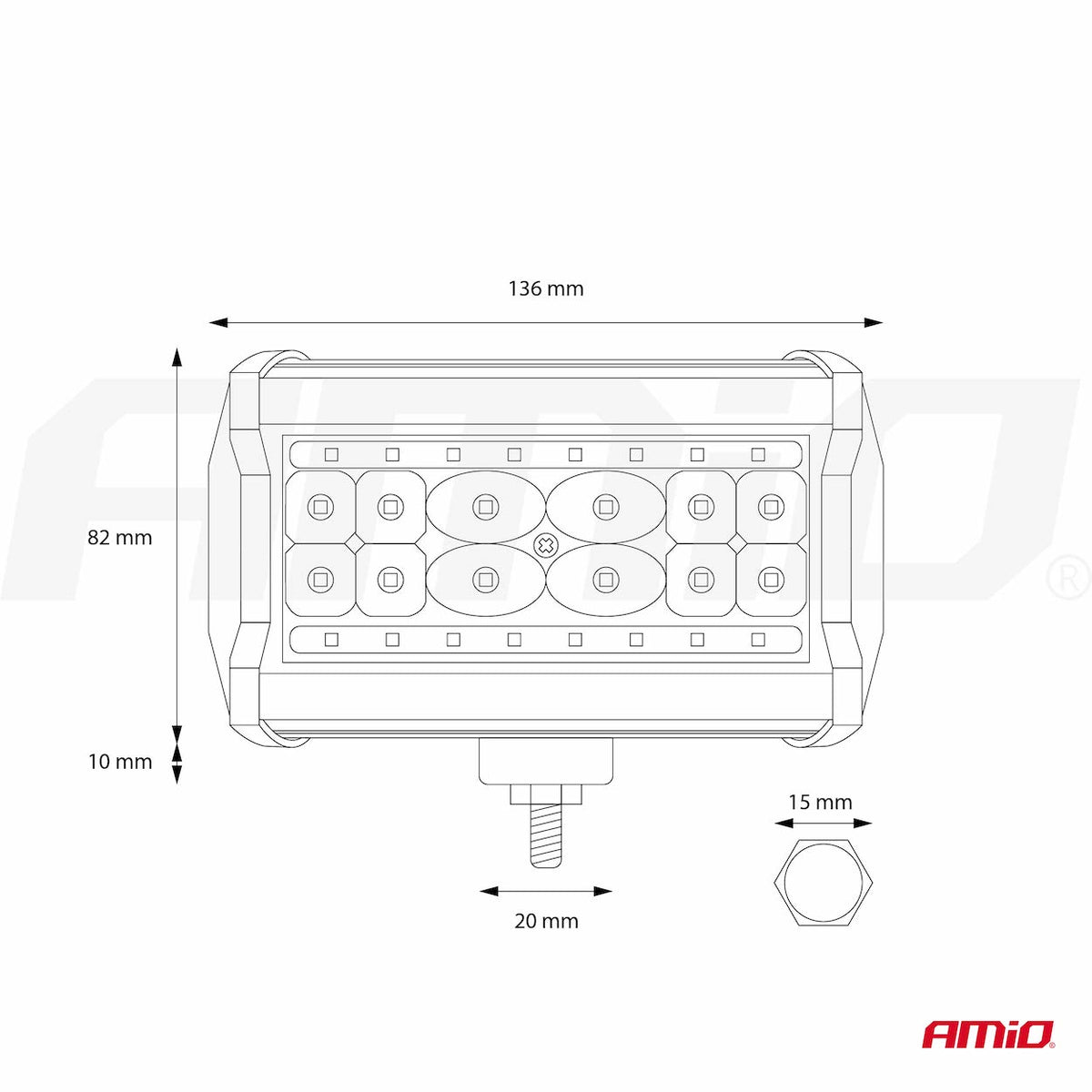 LED reflektor 9-36V - 02423