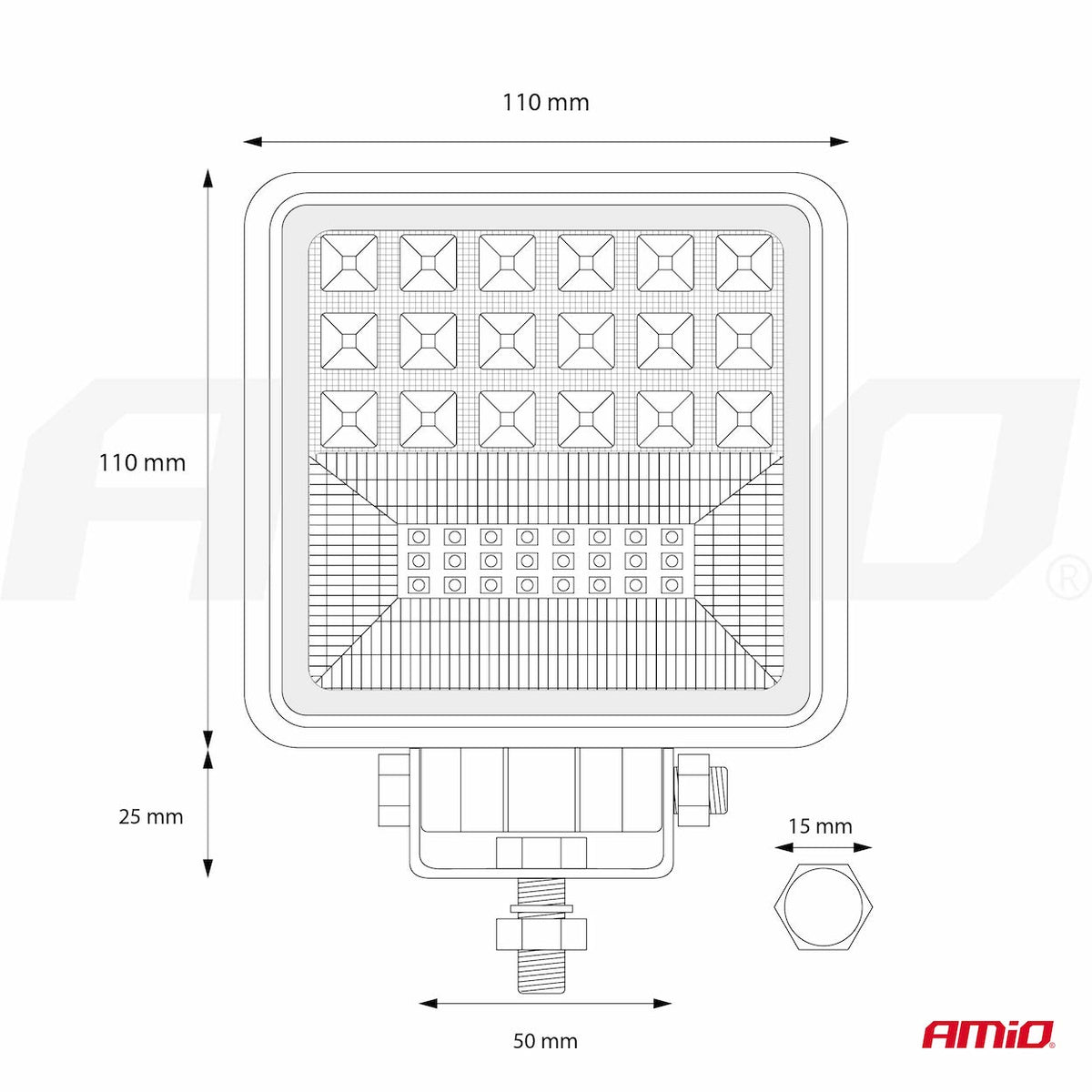 LED reflektor 9-36V - 02426