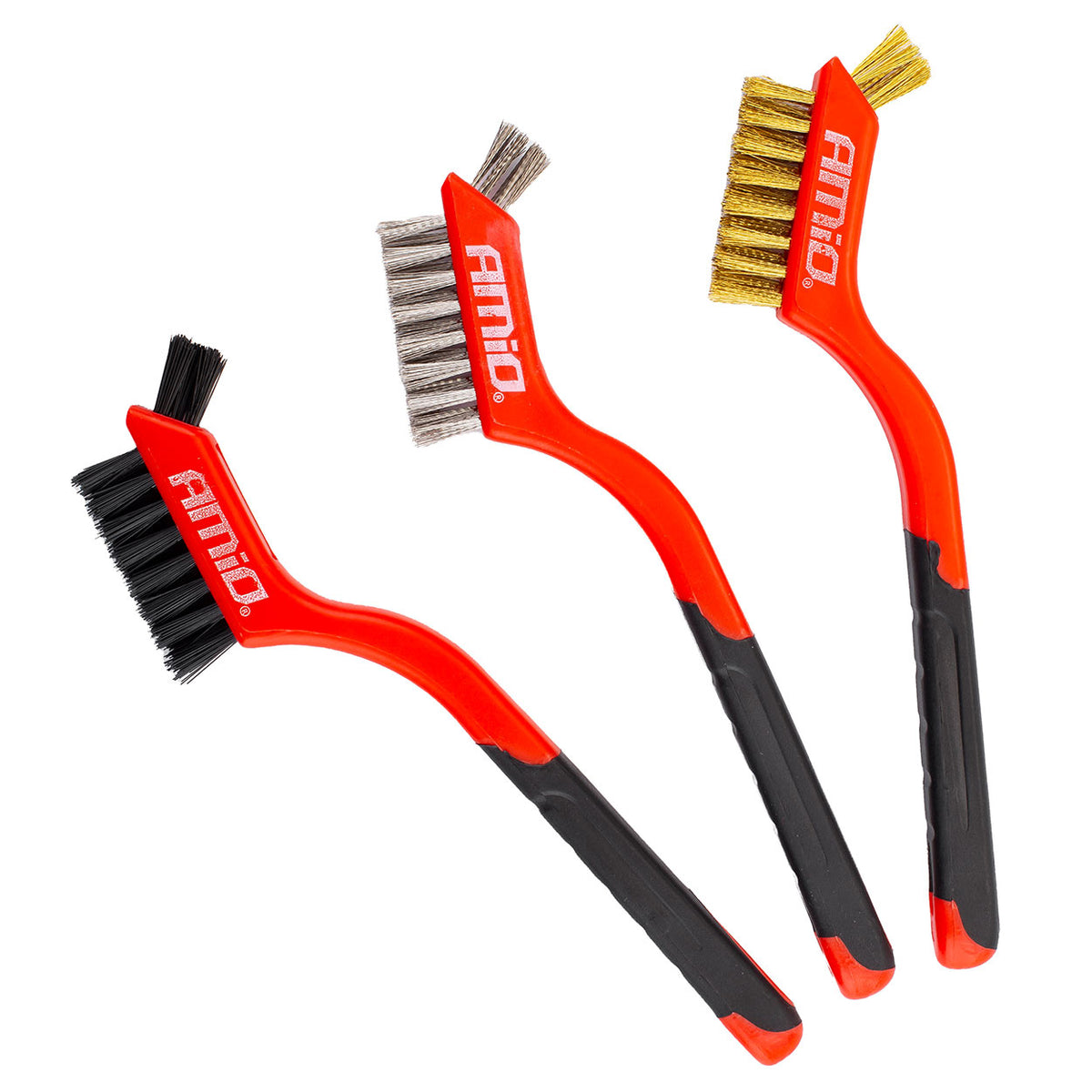 Set četkica - čelik/mesing/najlon - 02827