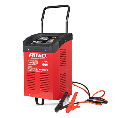 Punjač akumulatora sa starterom 12V/24V 40A, start 300A - 04500