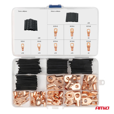 Set bakarnih konektora + termoskupljajući bužir (140 komada) - 04121