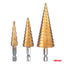 Set stepenastih konusnih burgija za metal - 03271