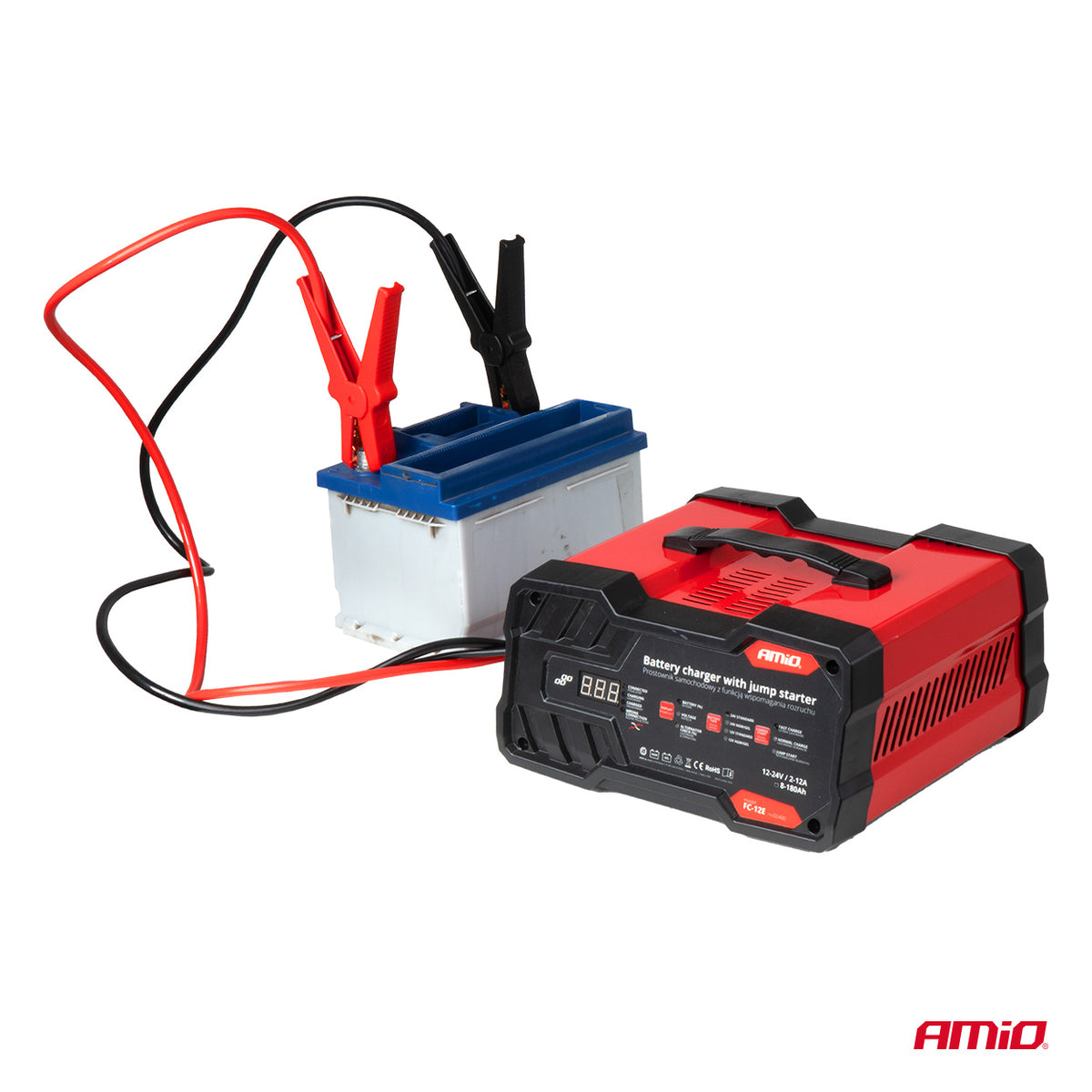 Punjač akumulatora sa starterom 12V/24V 12A, start 75A - 02400