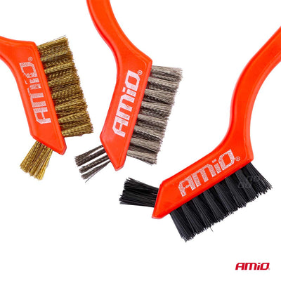 Set četkica - čelik/mesing/najlon - 02827