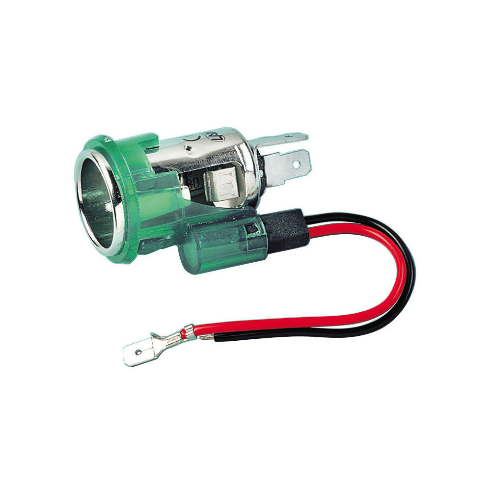 Osvijetljena Euro utičnica za auto-upaljač 12V fi22 mm - 39071