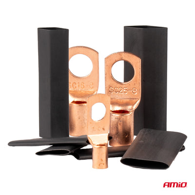 Set bakarnih konektora + termoskupljajući bužir (140 komada) - 04121