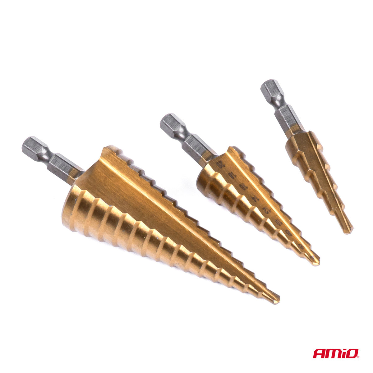 Set stepenastih konusnih burgija za metal - 03271