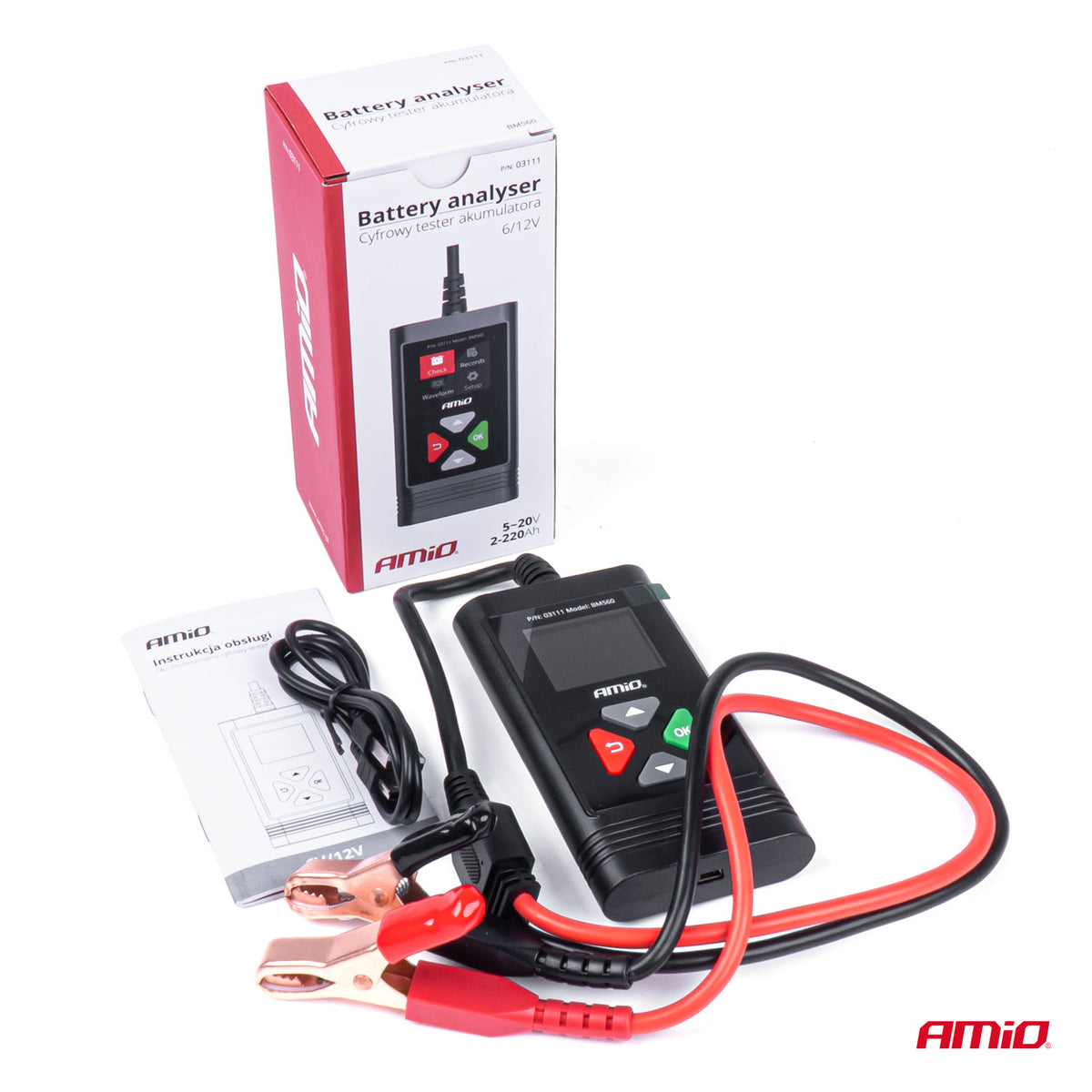 Digitalni tester akumulatora 6V/12V 2–220Ah - 03111