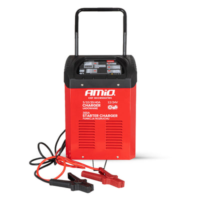 Punjač akumulatora sa starterom 12V/24V 40A, start 300A - 04500