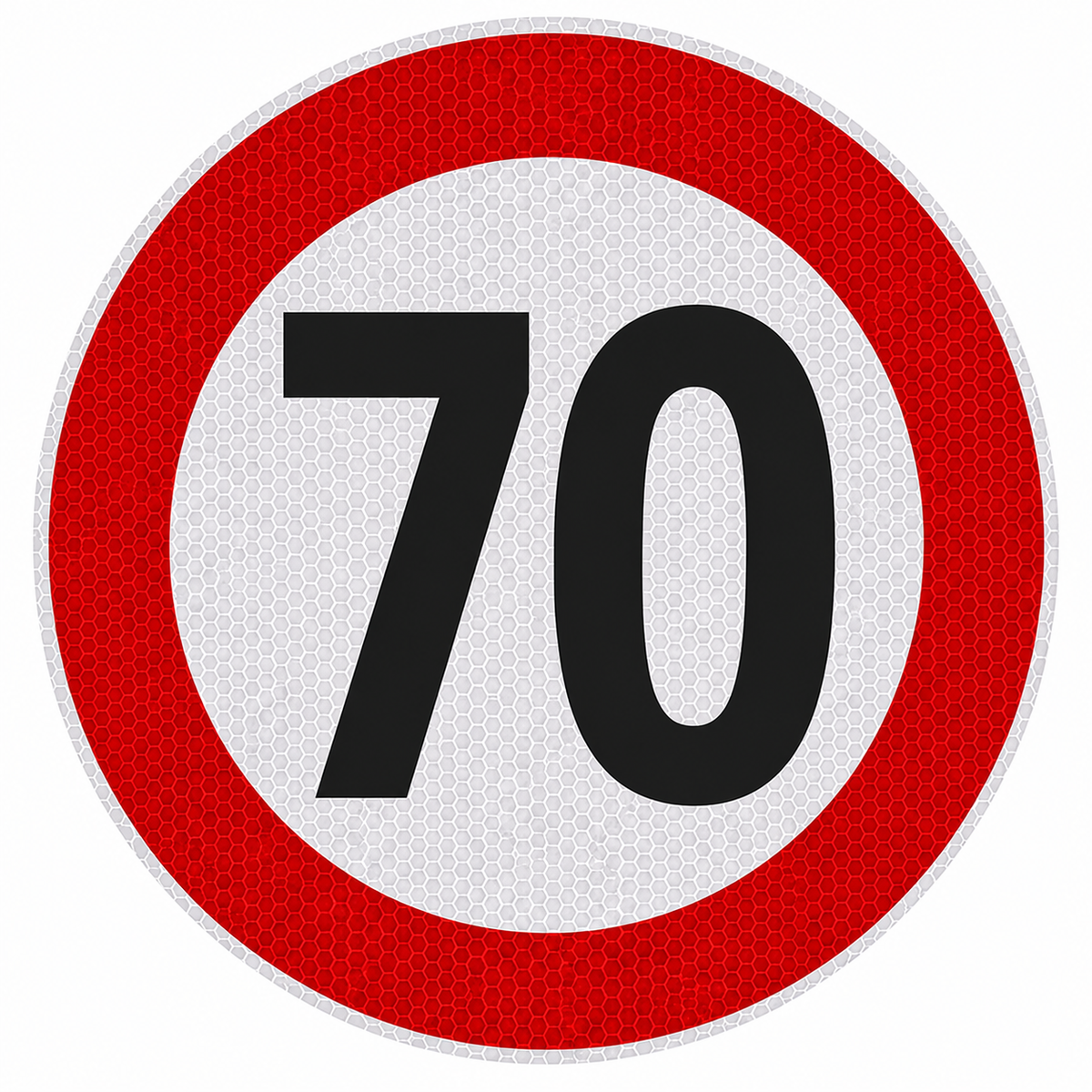 Reflektujuće ograničenje brzine 70 km/h