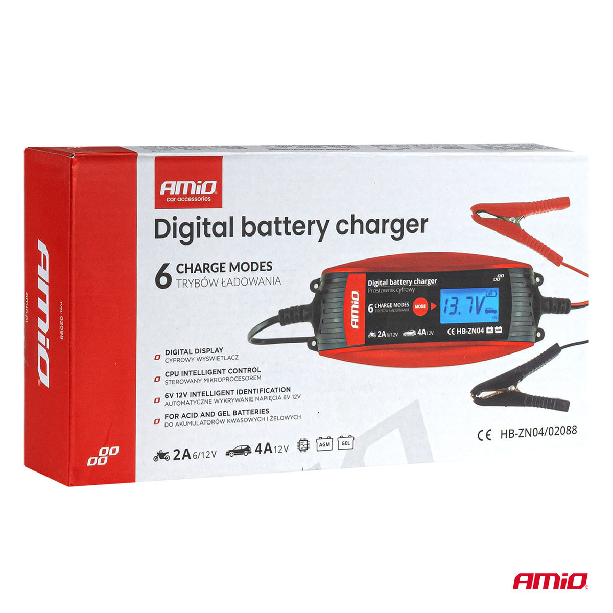 Digitalni punjač akumulatora 6V/12V 2A/4A DVL DBC-4A - 02088