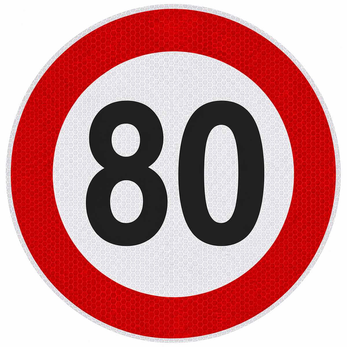 Reflektujuće ograničenje brzine 80 km/h