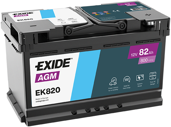 82 Ah Exide AGM - EK820