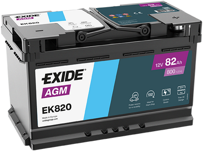 82 Ah Exide AGM - EK820