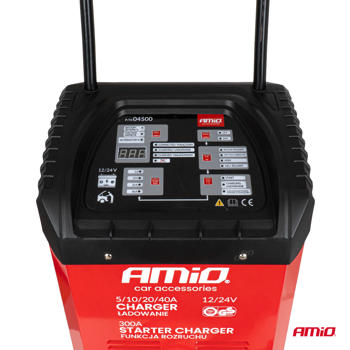 Punjač akumulatora sa starterom 12V/24V 40A, start 300A - 04500