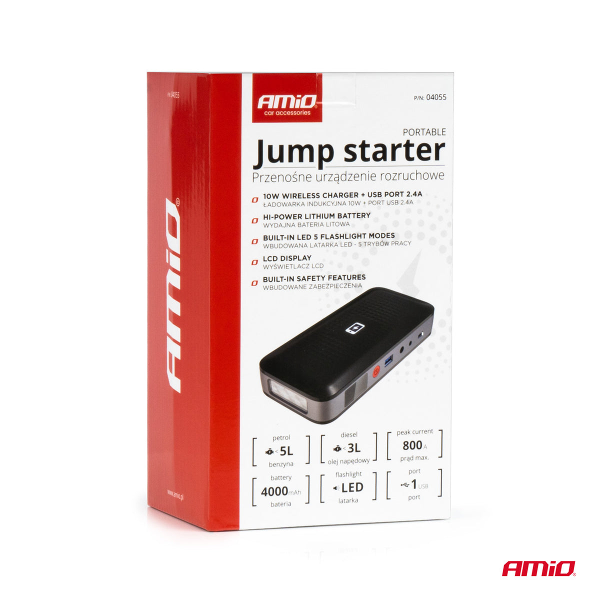Starter - litijumska baterija / Powerbank 12V 12Ah 800A - 04055
