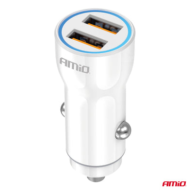 Auto punjač 2×USB-A 12/24V - 03879