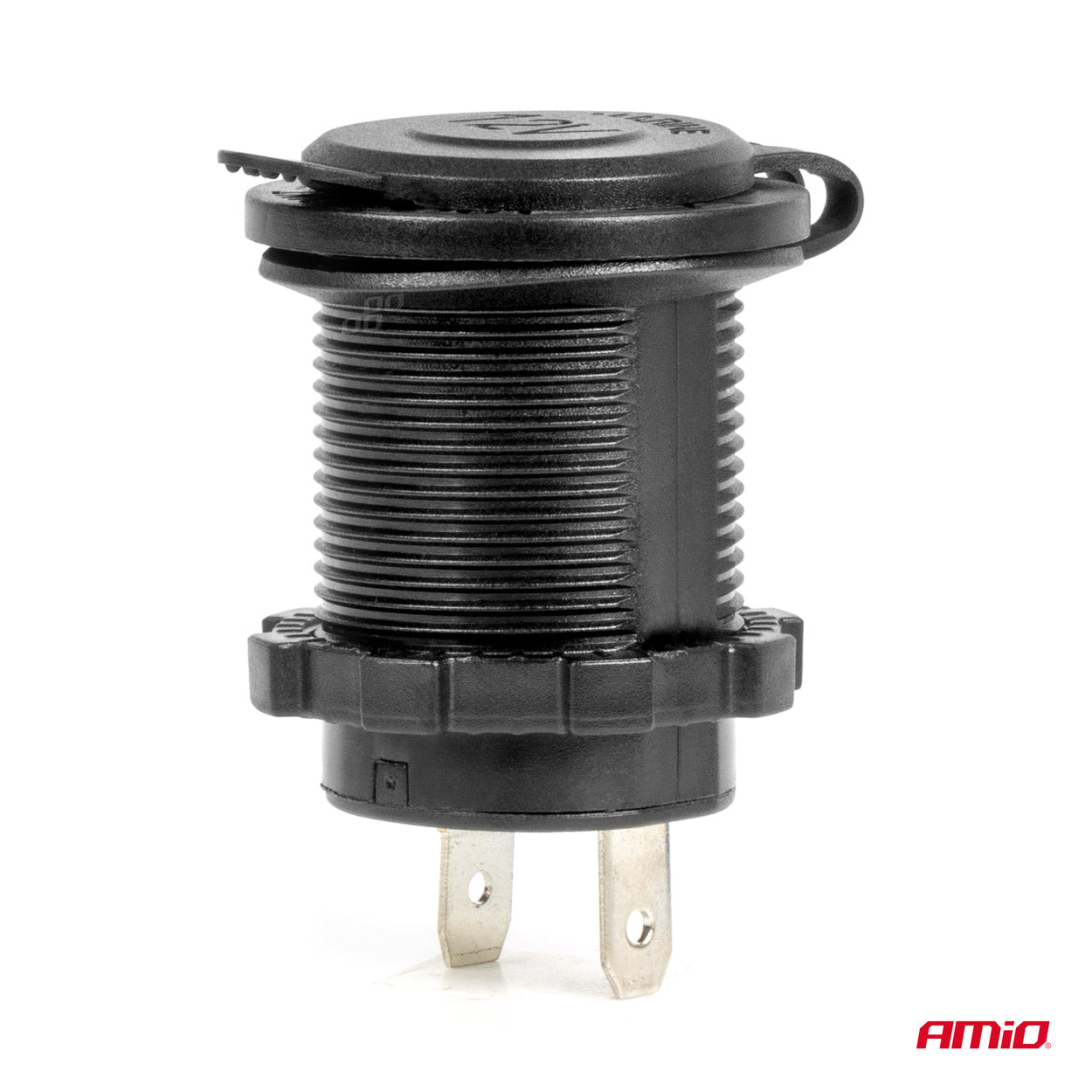Vodootporni automobilski priključak za upaljač sa CRVENIM LED pozadinskim osvjetljenjem 12/24V - 04219