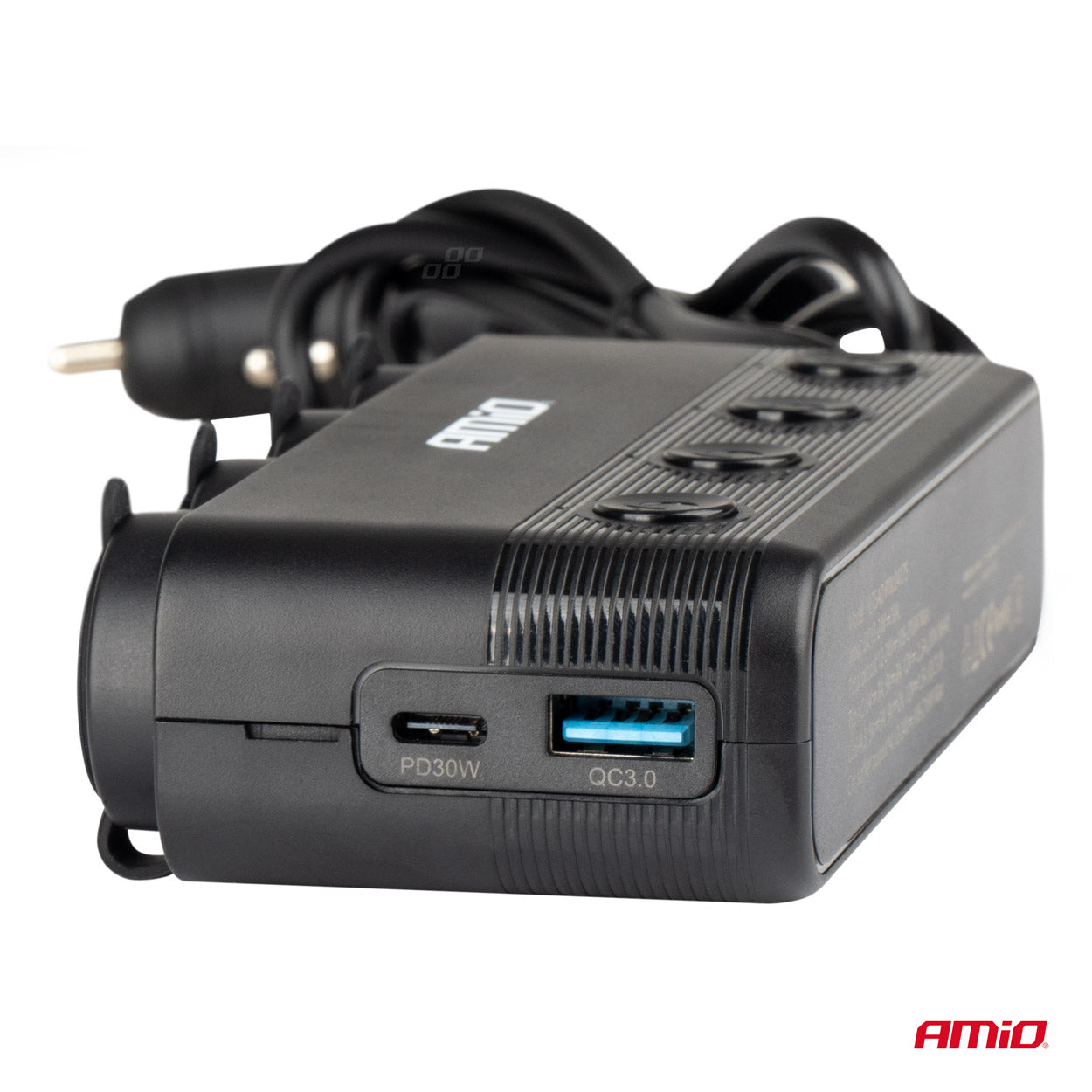 Četvorostruka utičnica sa produžetkom, PD 30W + QC 3.0, 12/24V, maksimalno 216W - 04175