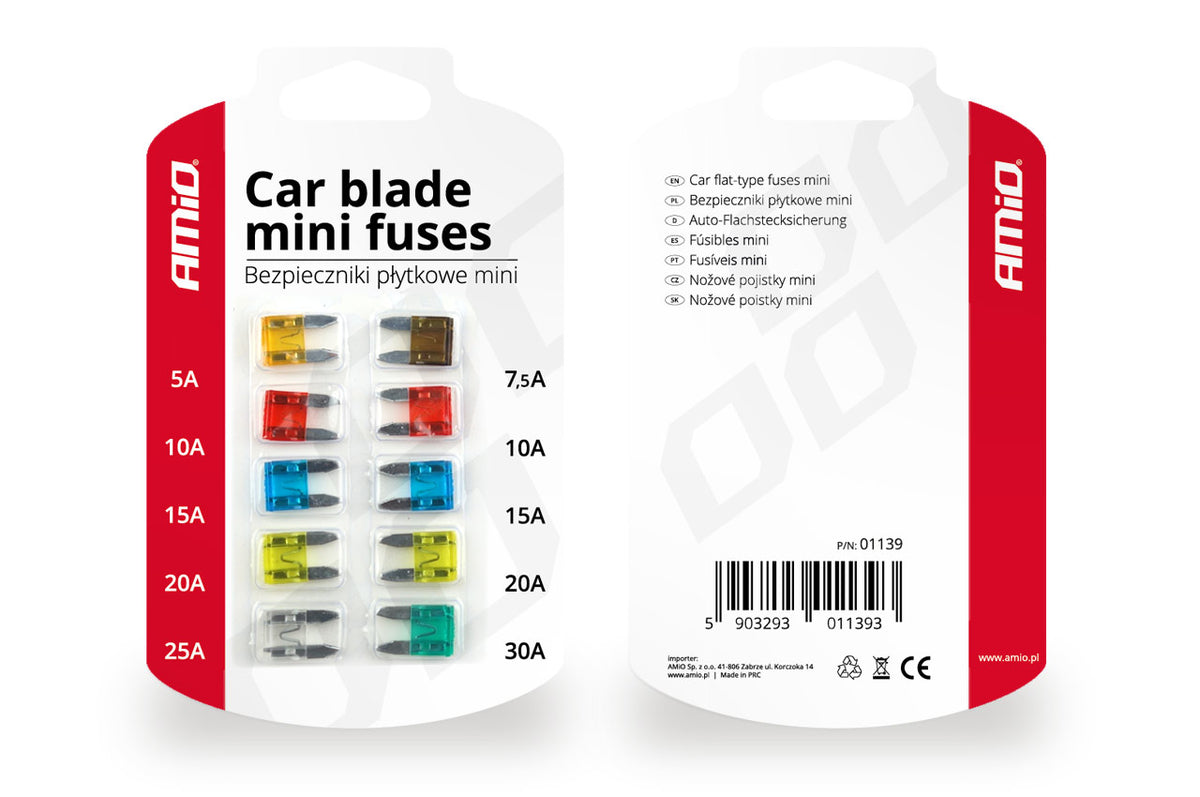 Set MINI osigurača (10 komada) - 01139