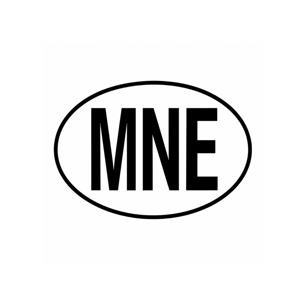 Naljepnica MNE