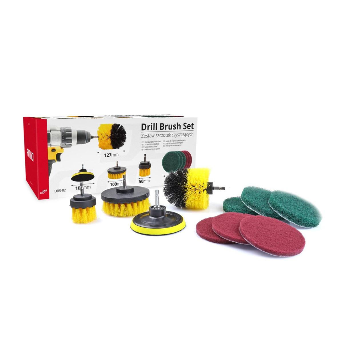 Set četki za bušilicu (10 komada) - 02593