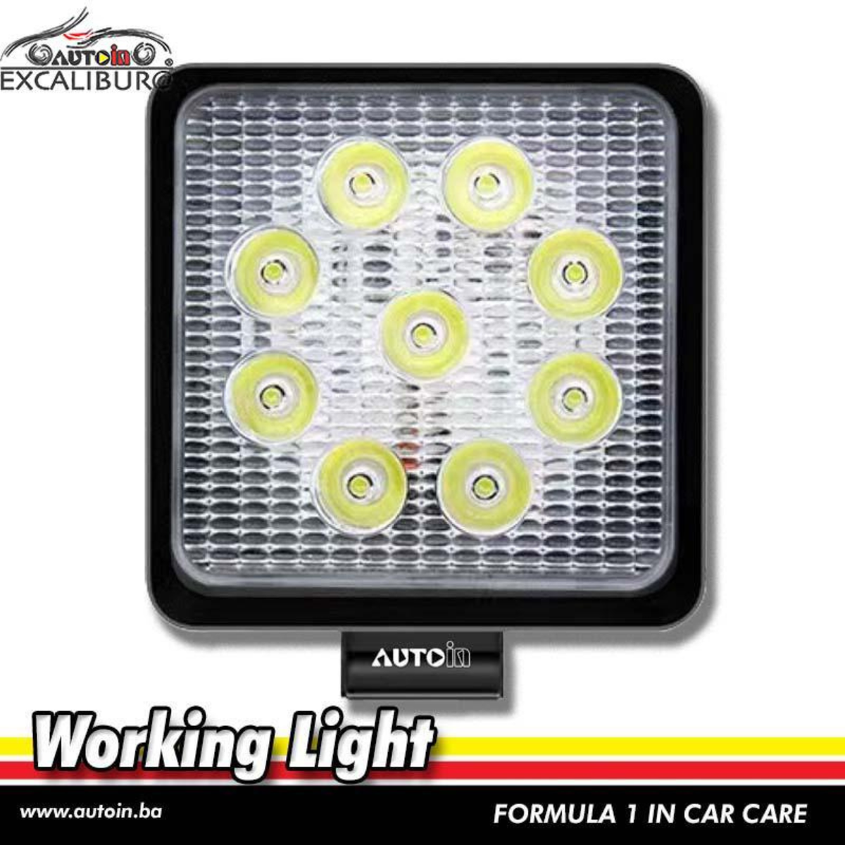 LED reflektor 12-48V 27W - kockasti