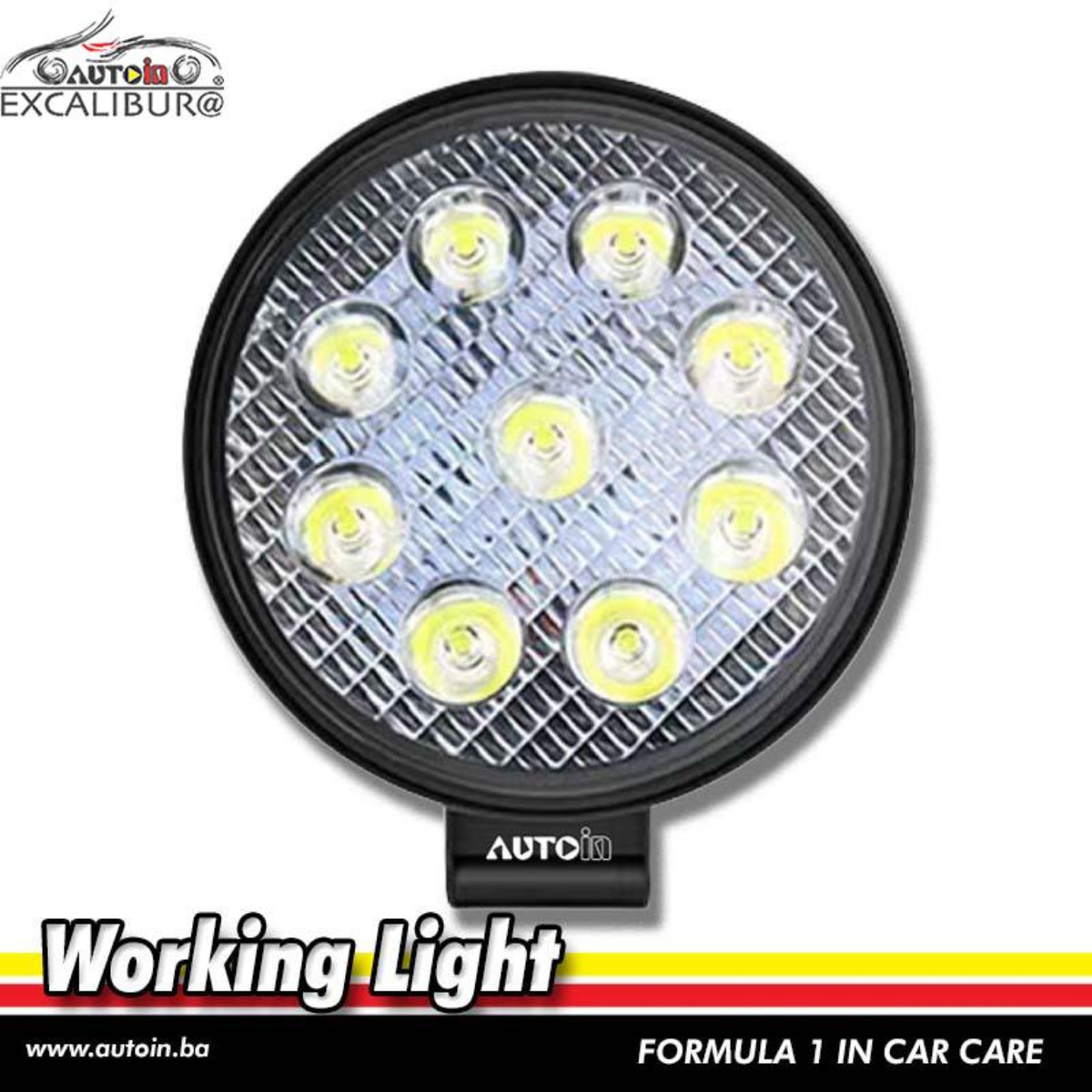 LED reflektor 12-48V 27W - okrugli