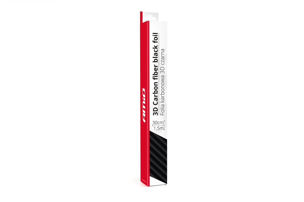 3D Karbon folija crna 30×150 cm - 02598