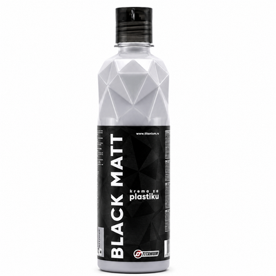Titanium Black Matt - krema za plastiku