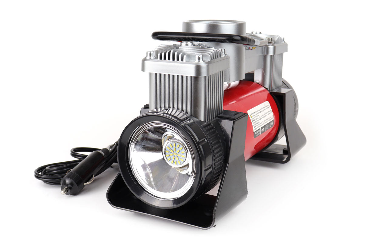 Auto kompresor sa dva cilindra 12V HQ - 02640