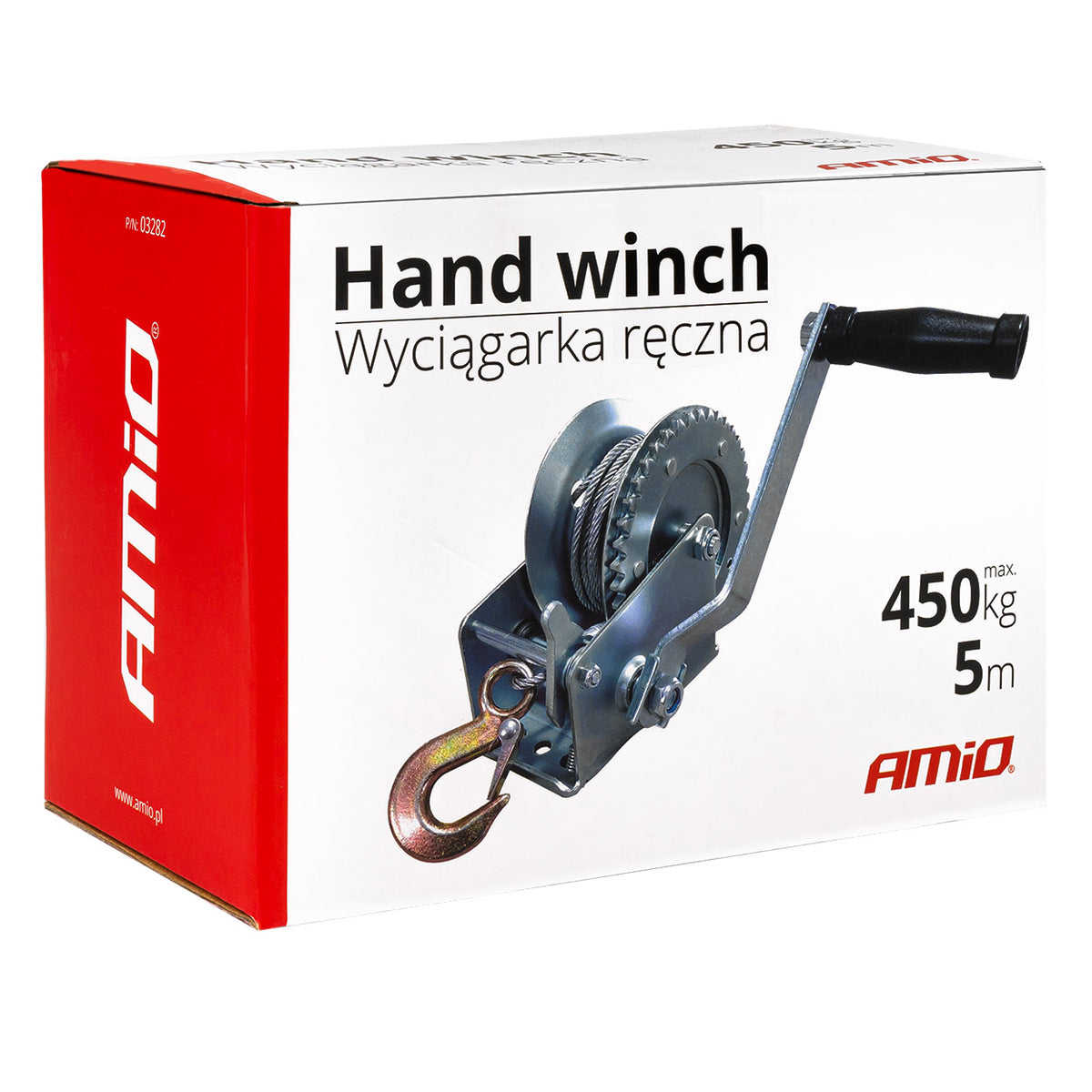 Ručno vitlo 5 m 450 kg - 03282