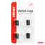 Aluminijumske crne kapice za ventile - 02237