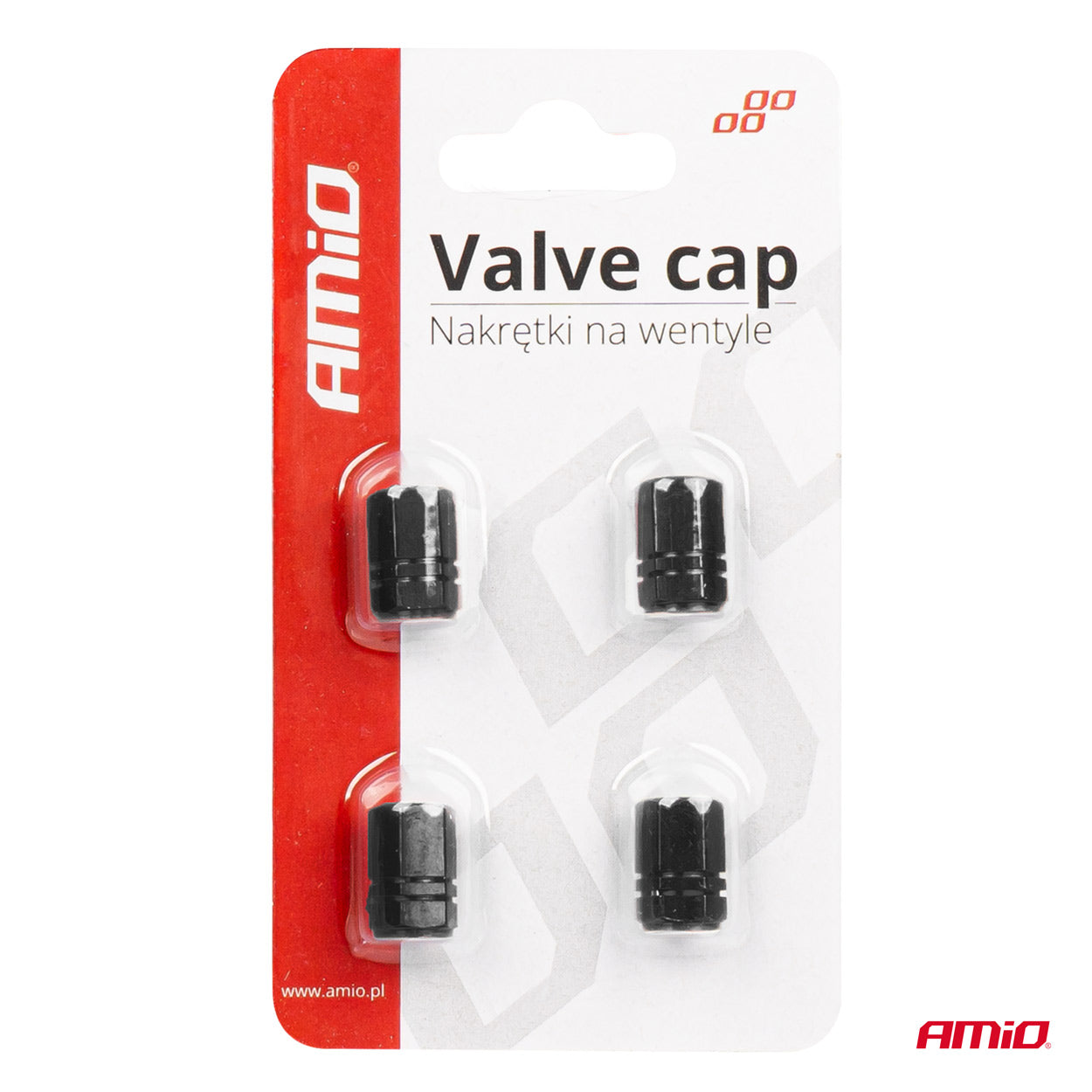 Aluminijumske crne kapice za ventile - 02237