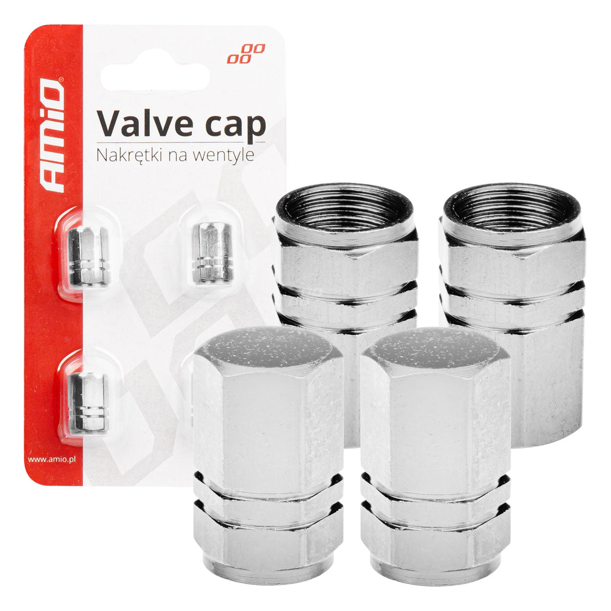 Aluminijumske srebrne kapice za ventile - 02236