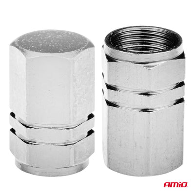 Aluminijumske srebrne kapice za ventile - 02236